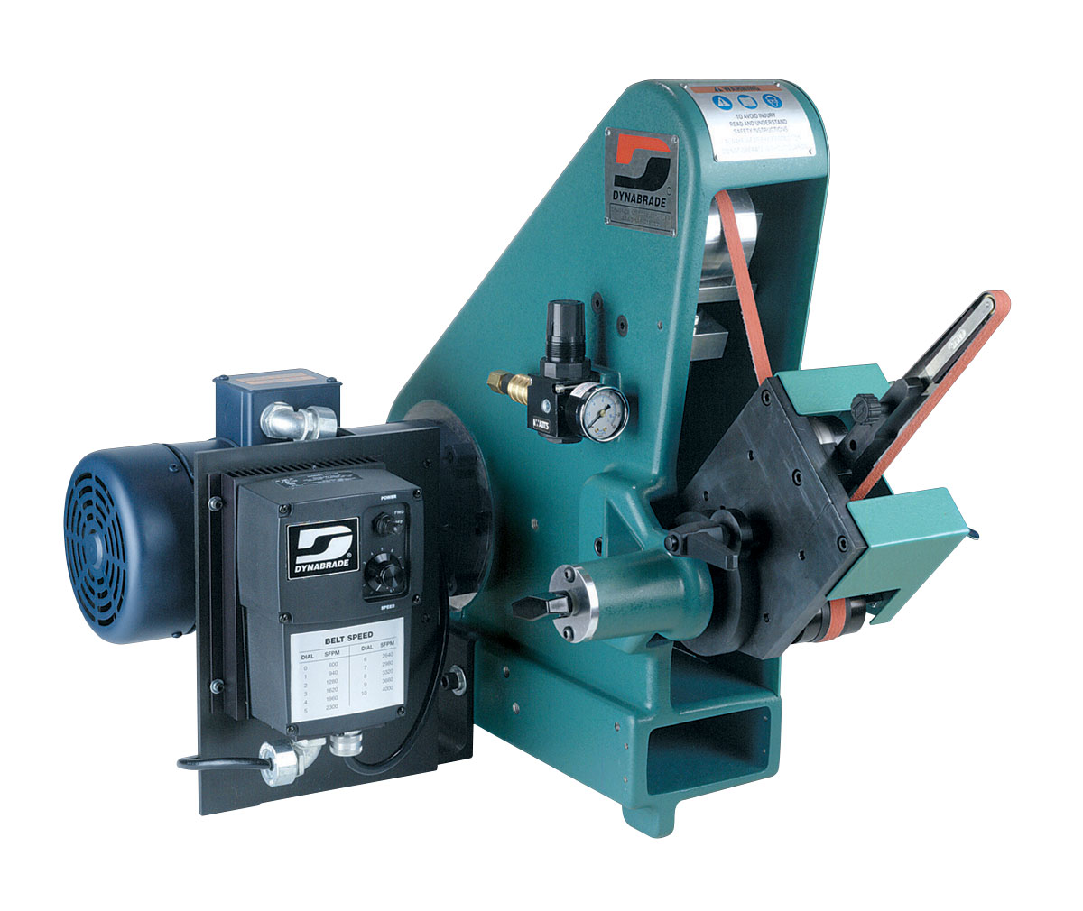 Fixed Speed Versatility Grinder: 1.5 hp, 230 V (AC), 1 Phase, 50/60 Hz, 5,400 SFPM, for 1/4"-2" W x 72" L (6-51 mm x 122 cm) Belts - Belt Grinders